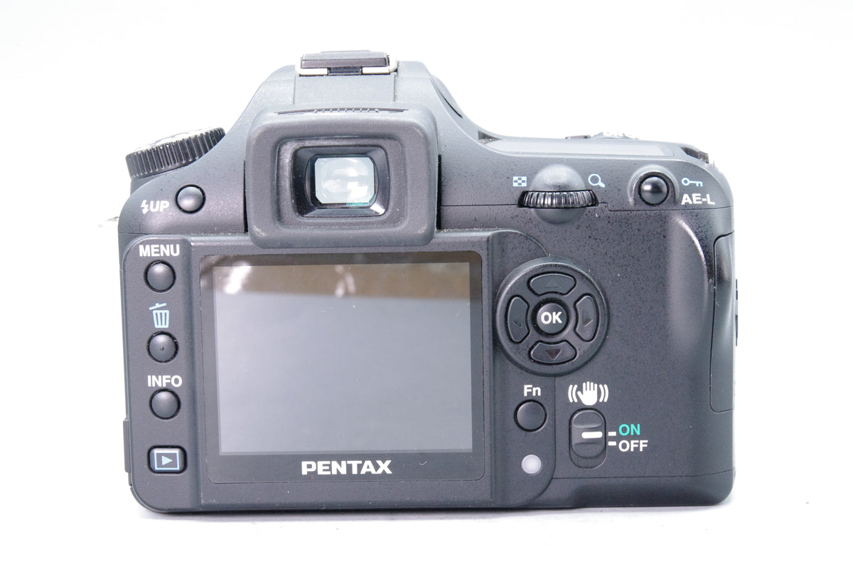Pentax K100D 6.1MP Digital SLR Camera Body Black AF Faulty