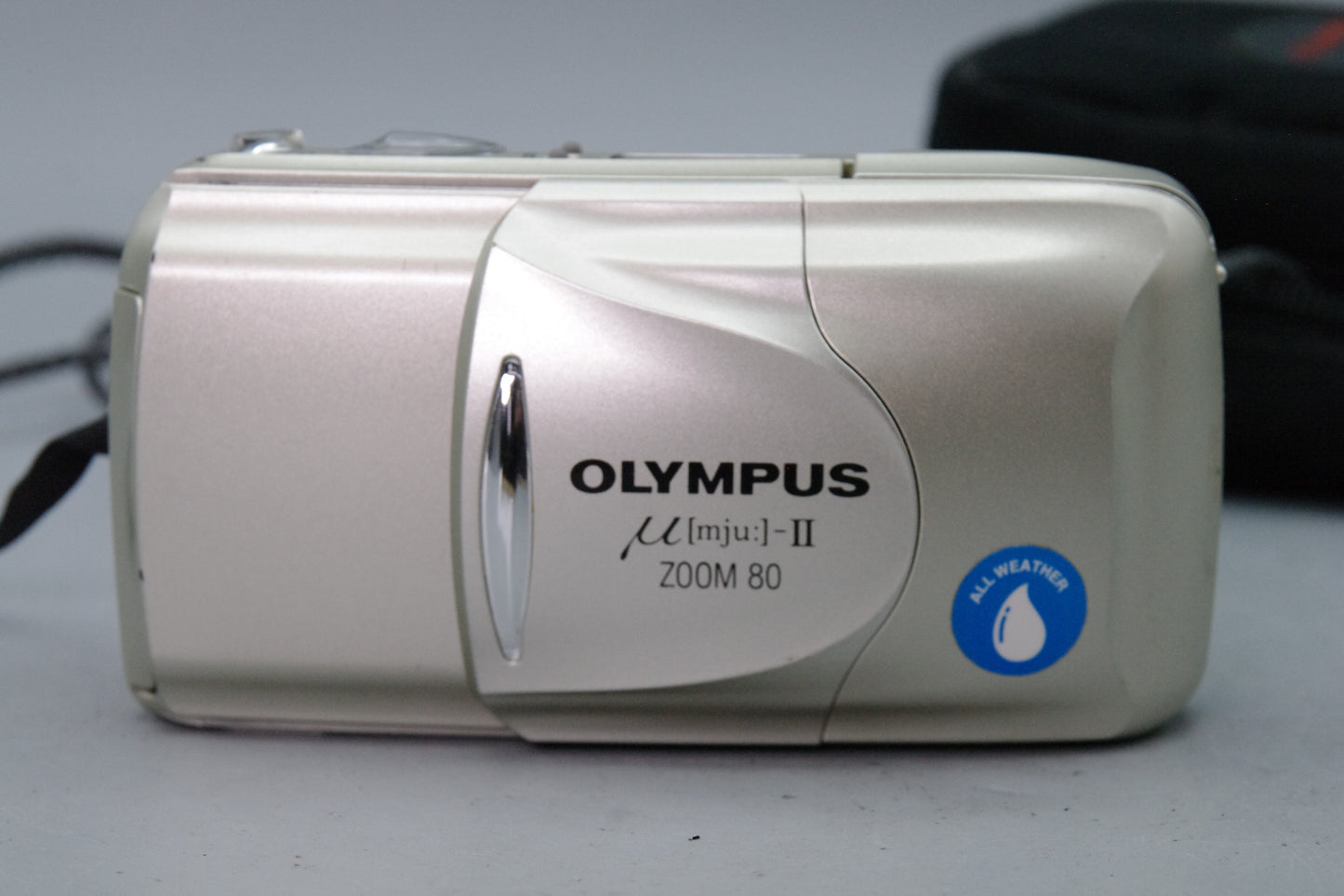 Olympus MJU Zoom II 80 Champagne Camera – 38–80mm Lens – VGC Tested + Case