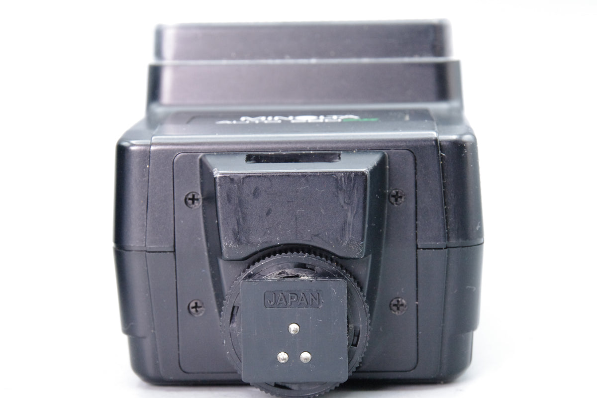Minolta Auto 280PX Electroflash Shoe Mount Flash Unit Leatherette Case Tested Excellent