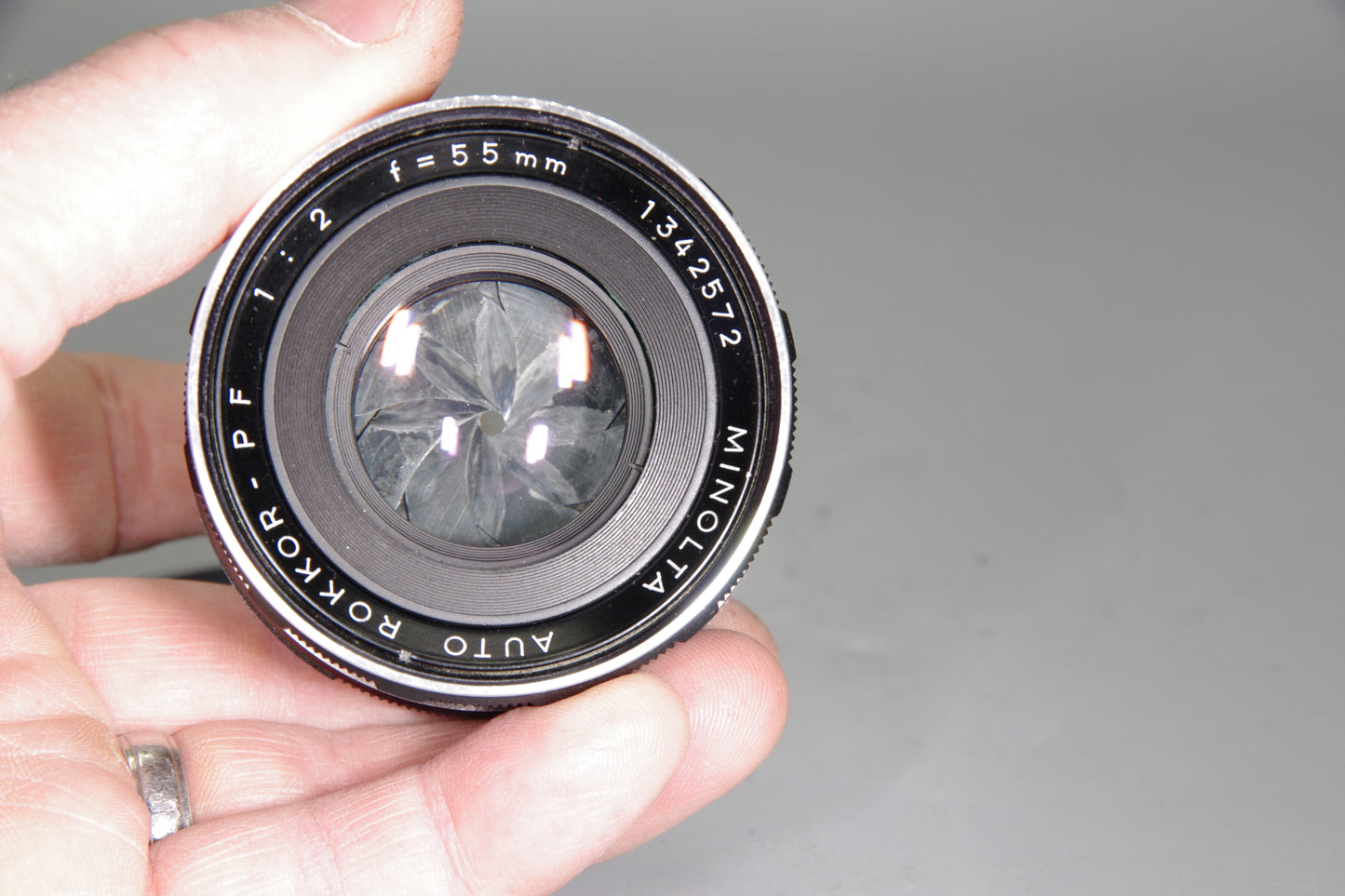 Minolta Auto Rokkor-PF 55mm f/2 Lens – SR Mount – Manual Focus - VGC