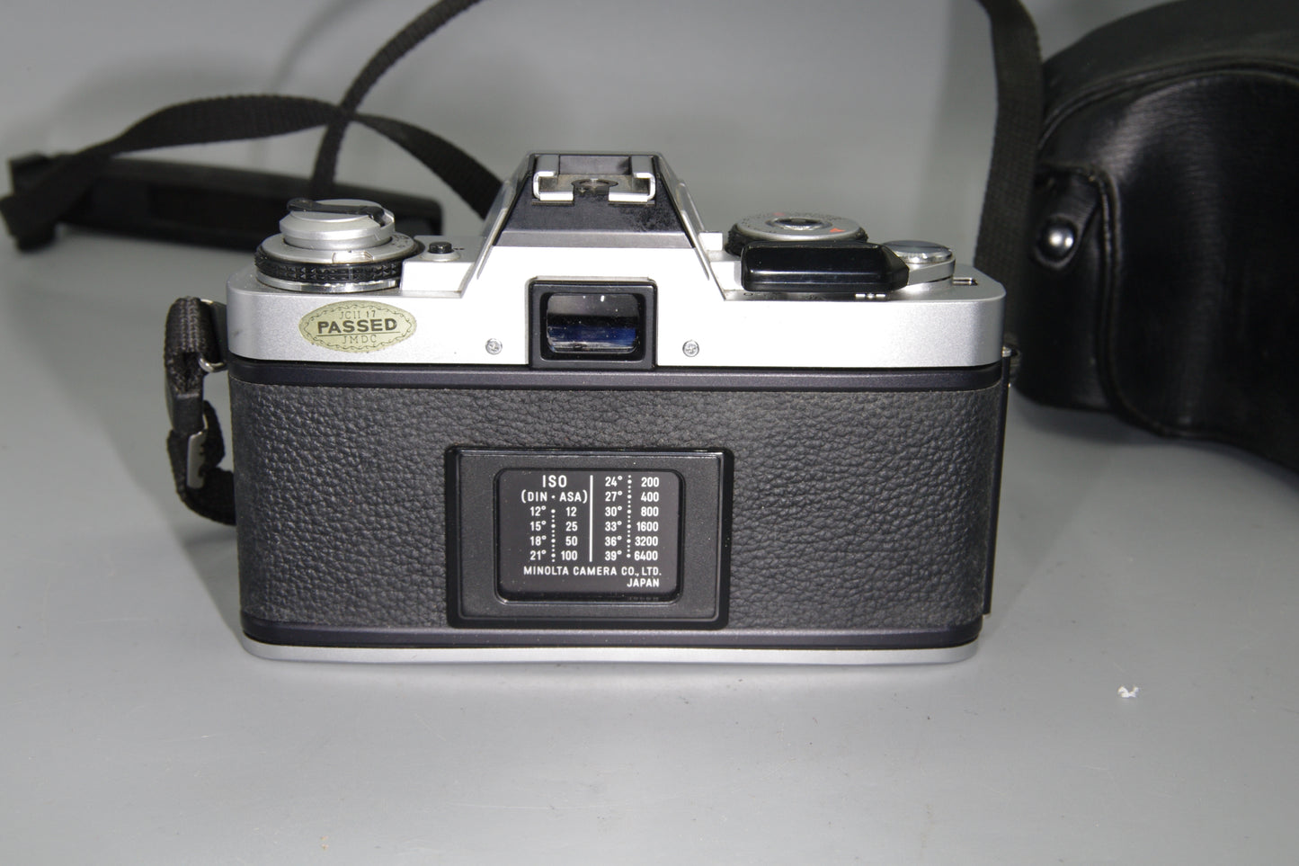 Minolta XG-M 35mm SLR Film Camera + Rokkor 50mm f/1.7 Lens, Case & Batteries