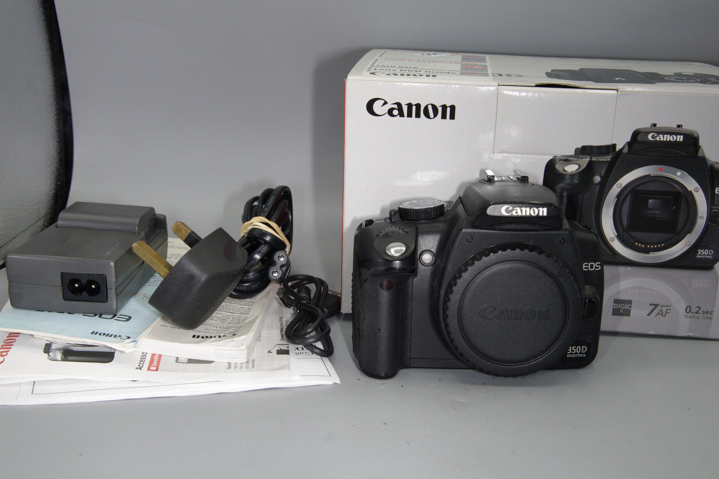 Canon EOS 350D DSLR Camera – 8MP – EF/EF-S Mount – VGC – Boxed – Tested