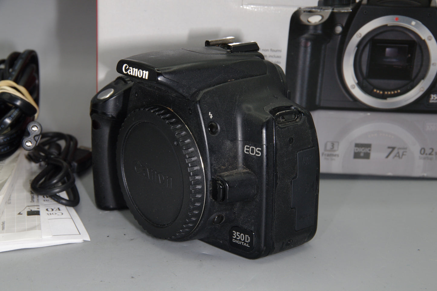 Canon EOS 350D DSLR Camera – 8MP – EF/EF-S Mount – VGC – Boxed – Tested