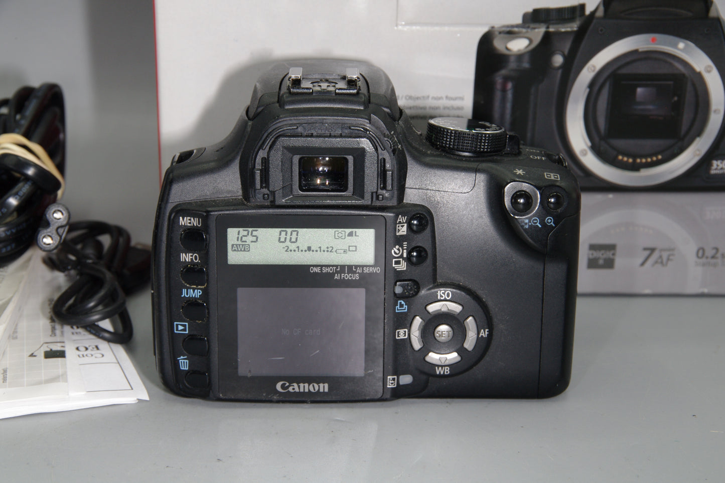 Canon EOS 350D DSLR Camera – 8MP – EF/EF-S Mount – VGC – Boxed – Tested
