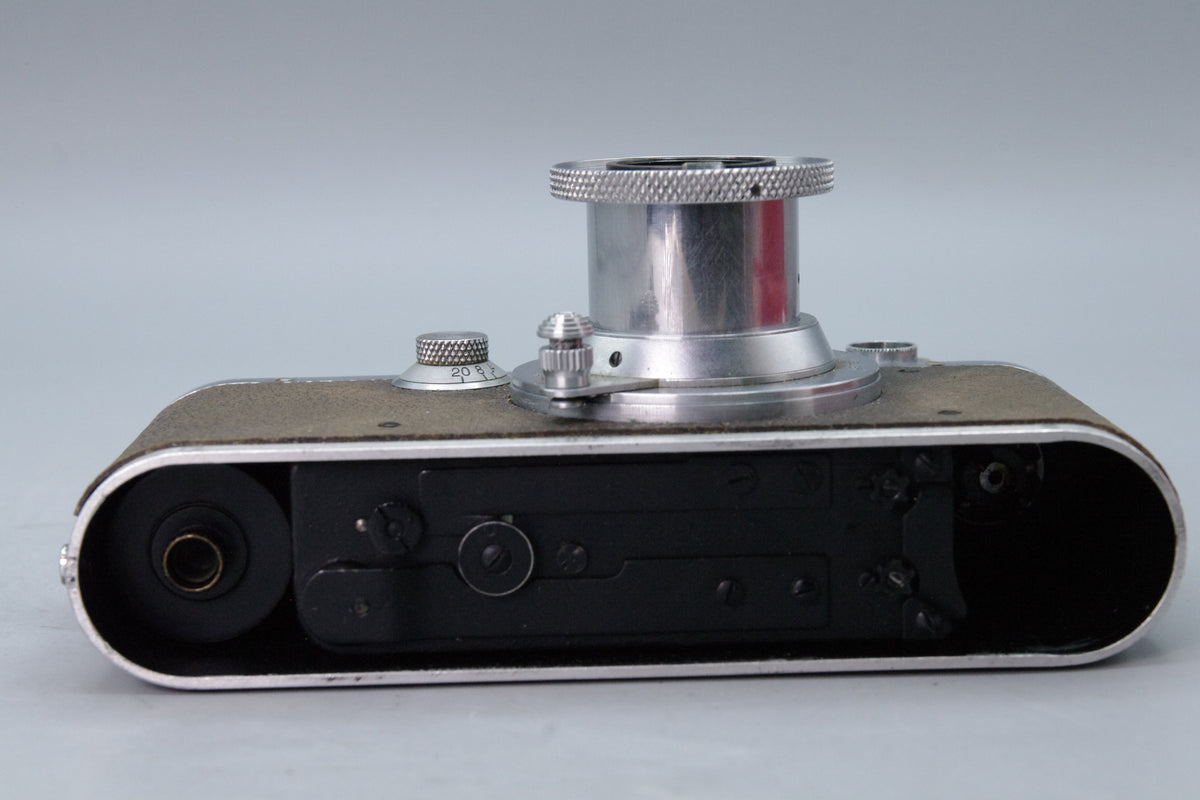 Leica III Chrome 35mm Rangefinder 1933 Leitz 5cm f3.5 Elmar Lens Cap Spool Tested