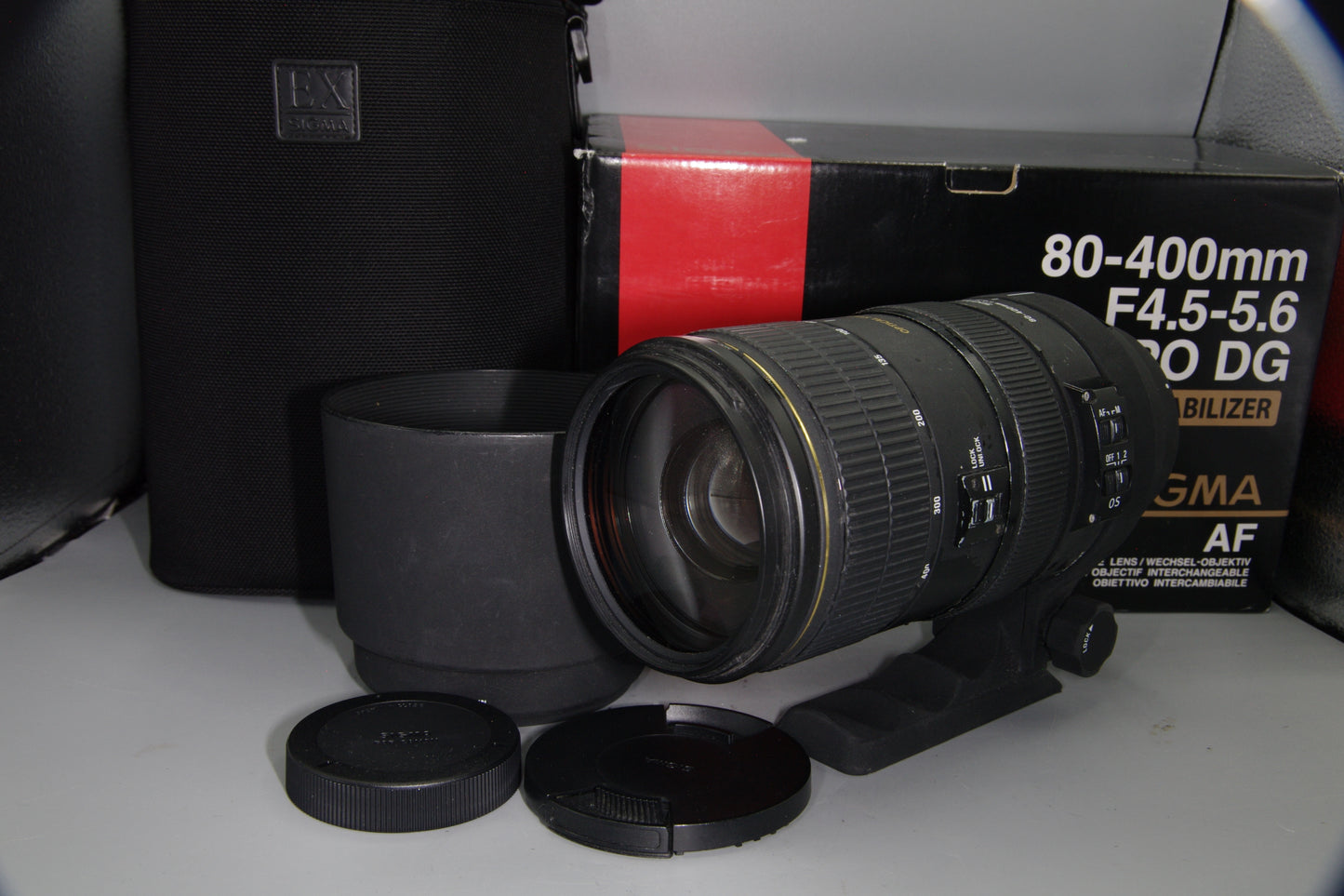 Sigma 80–400mm f/4.5–5.6 EX DG OS Lens Canon EF – Boxed Telephoto Zoom