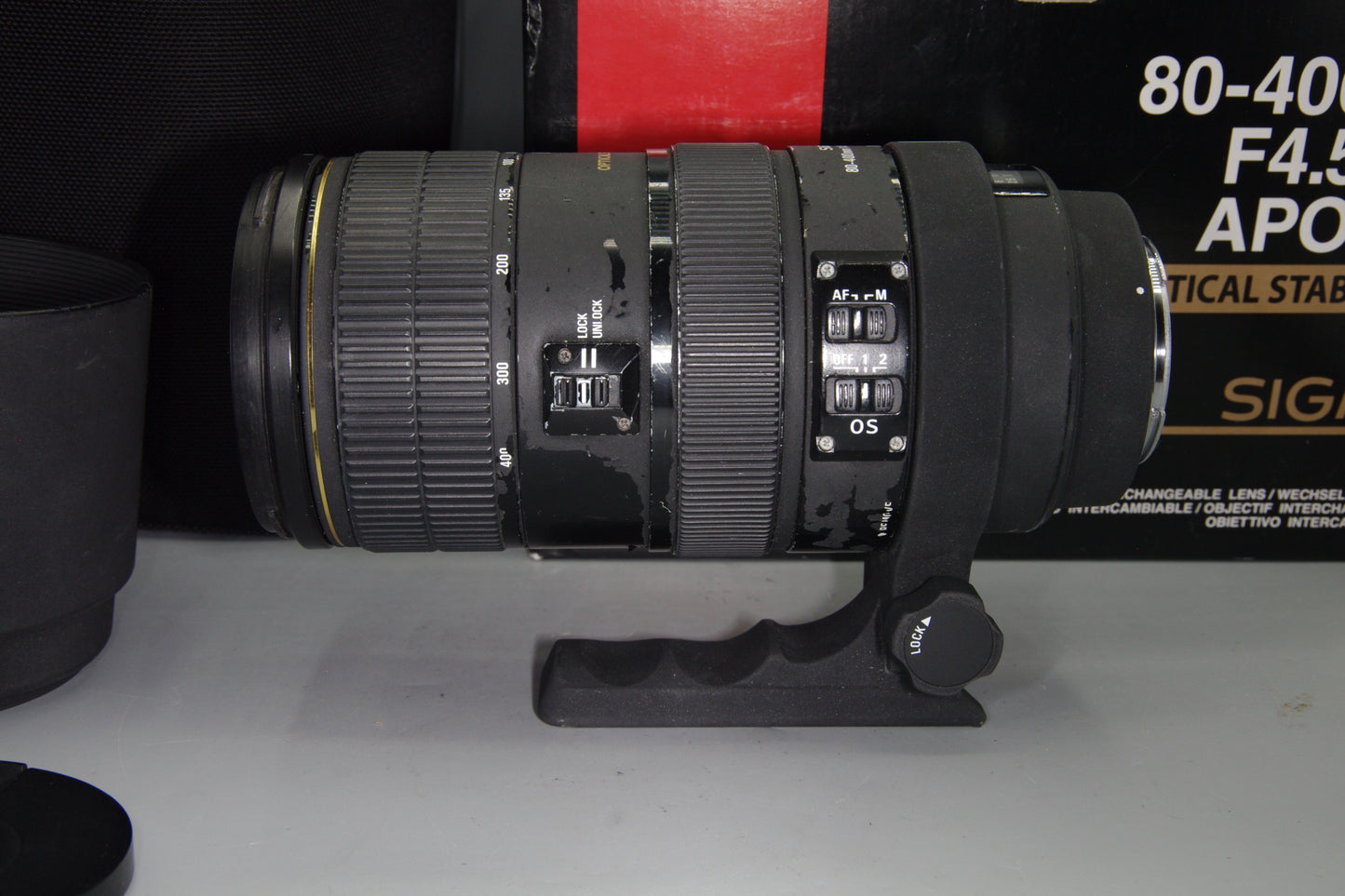 Sigma 80–400mm f/4.5–5.6 EX DG OS Lens Canon EF – Boxed Telephoto Zoom