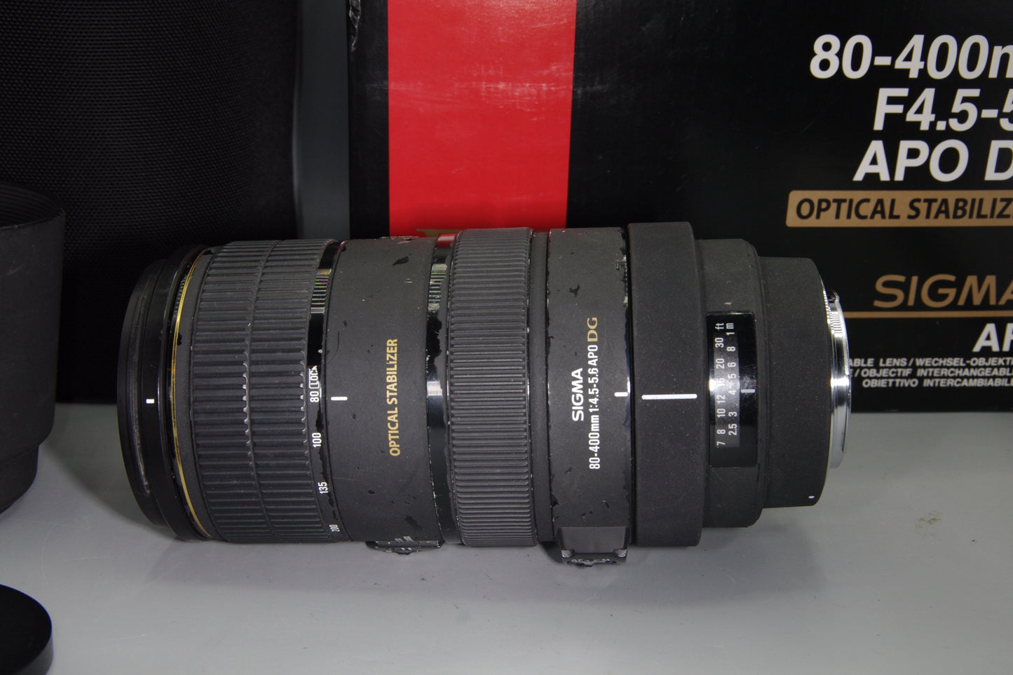 Sigma 80–400mm f/4.5–5.6 EX DG OS Lens Canon EF – Boxed Telephoto Zoom
