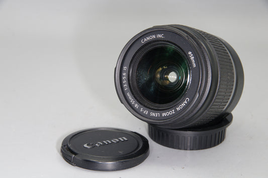 Canon EF-S 18-55mm F3.5-5.6 IS Zoom Lens for EOS DSLR – Excellent