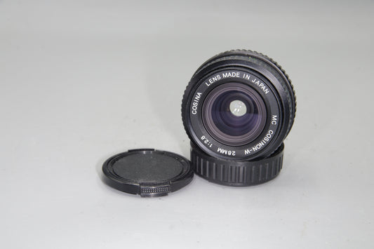 Cosina 28mm f/2.8 MC Cosinon-W – MF Wide Prime – Pentax K Mount – Vintage