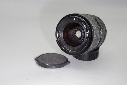 Sigma 28–70mm f/3.5–4.5 Zoom Lens – Minolta MD Mount – Clean – Vintage