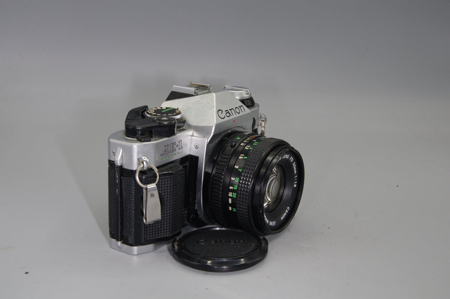 Canon AE-1 Program + FD 50mm f/1.8 Lens Excellent – Tested