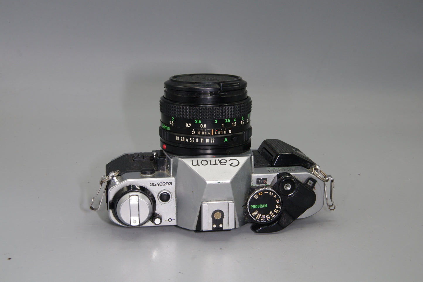 Canon AE-1 Program + FD 50mm f/1.8 Lens Excellent – Tested