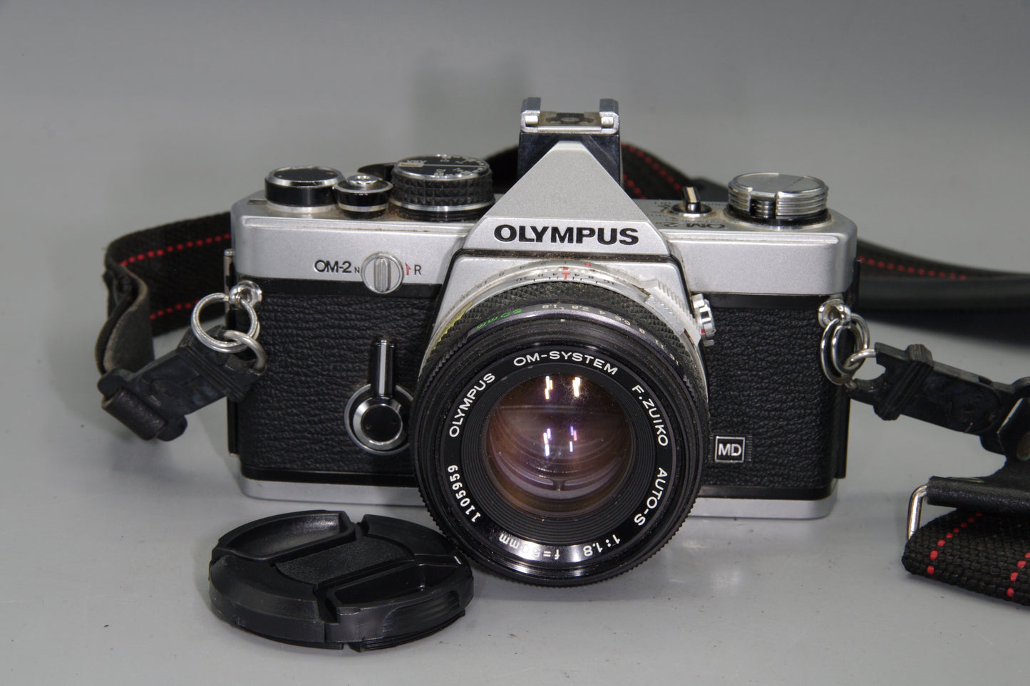 Olympus OM-2N 35mm SLR + Zuiko 50mm f/1.8 Lens – Tested & New Batteries