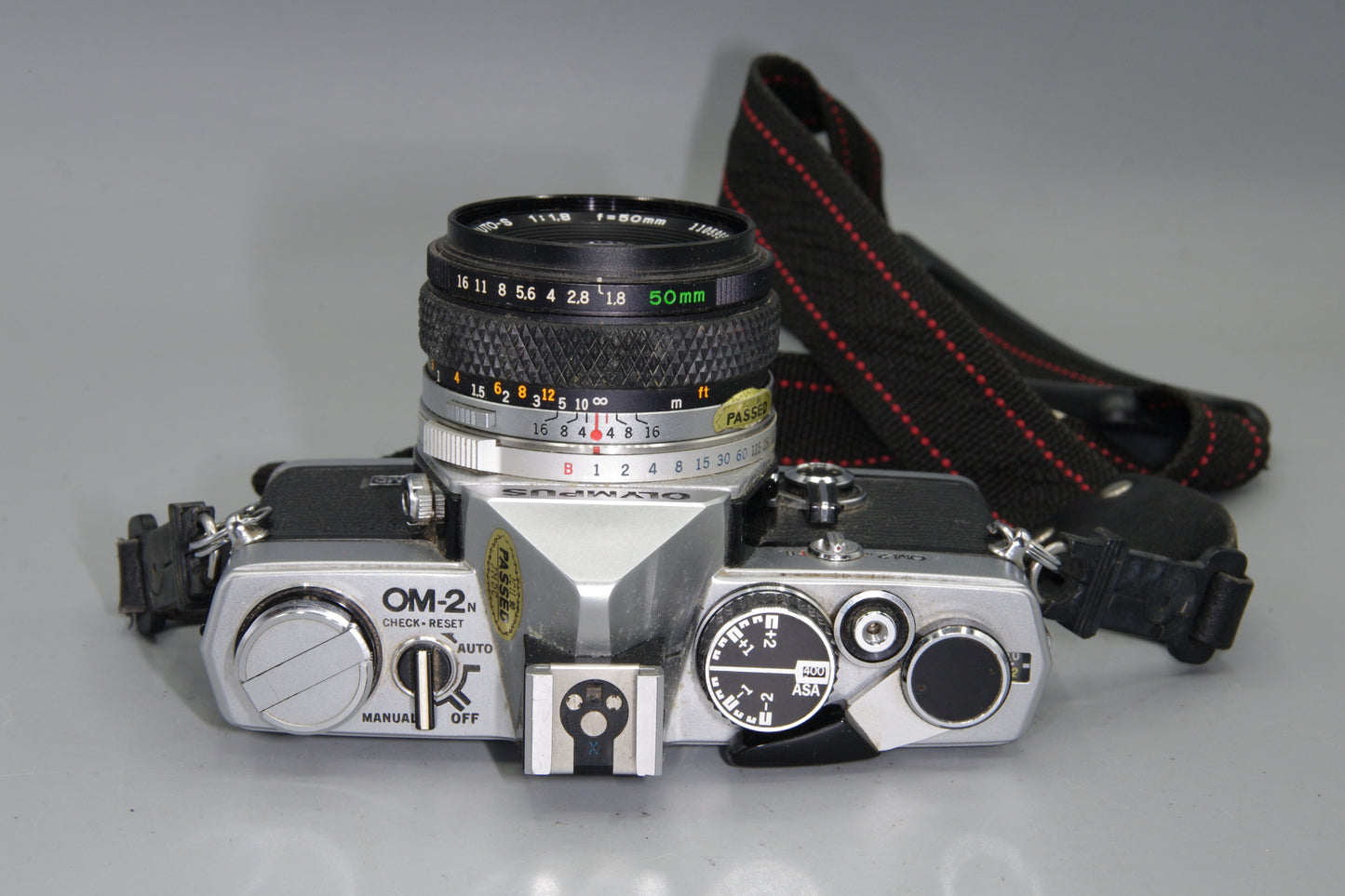 Olympus OM-2N 35mm SLR + Zuiko 50mm f/1.8 Lens – Tested & New Batteries