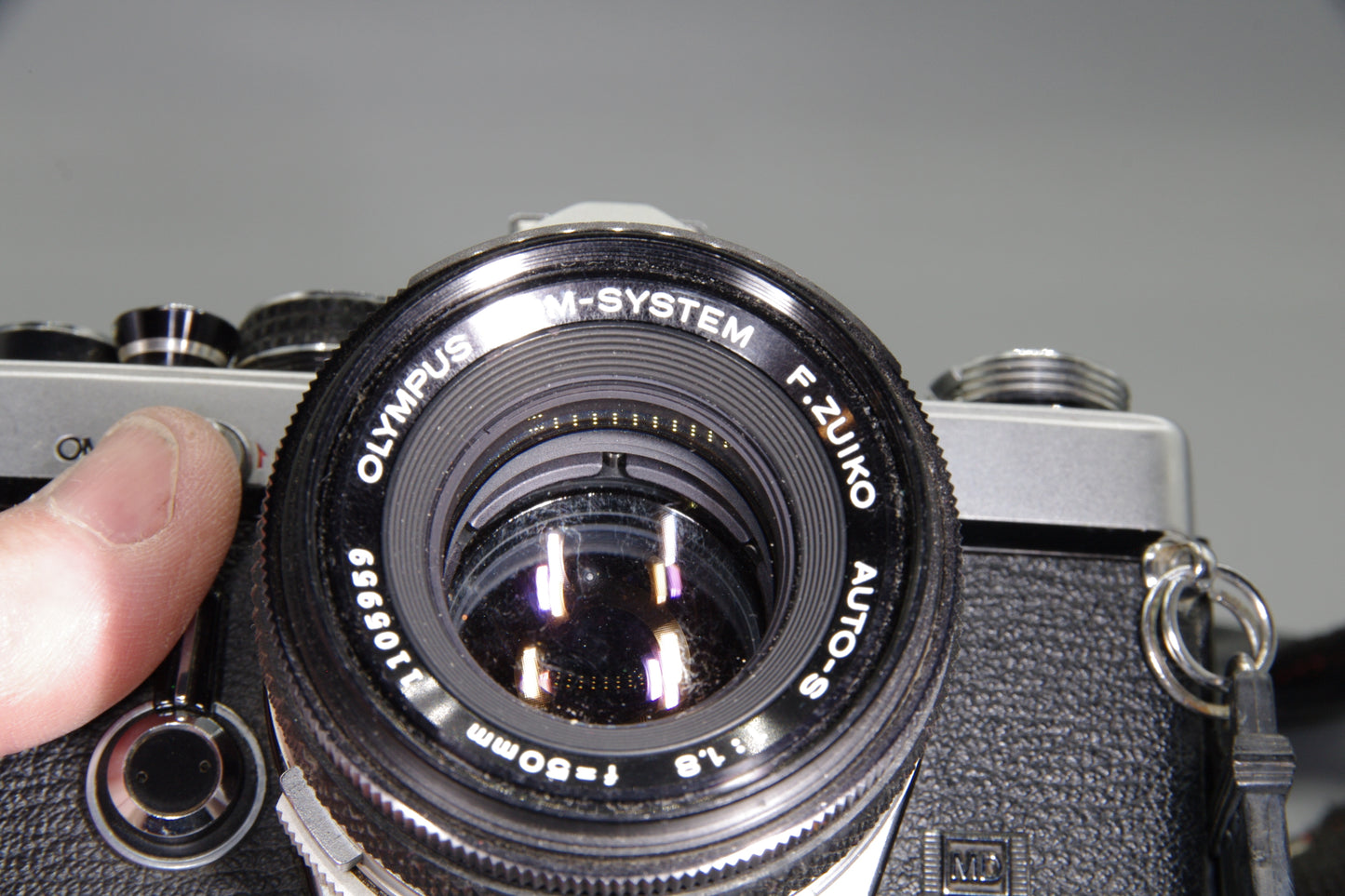 Olympus OM-2N 35mm SLR + Zuiko 50mm f/1.8 Lens – Tested & New Batteries
