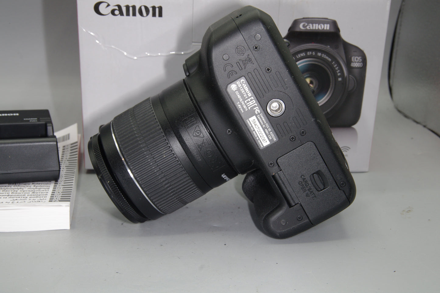 Canon EOS 4000D DSLR 18MP Kit w/ 18-55mm Lens Boxed Unused Shutter Count Zero