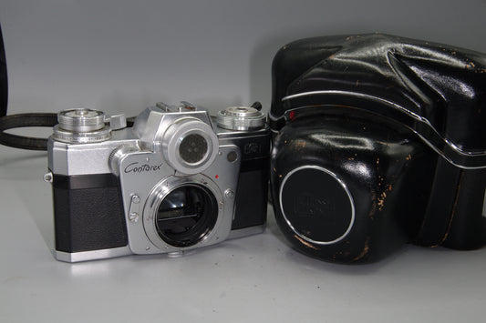 Zeiss Ikon Contarex Bullseye 35mm SLR Camera with Case – Good Condition
