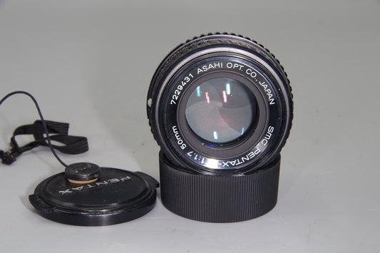 SMC Pentax-M 50mm f/1.7 Lens – K Mount, Manual Focus, Excellent