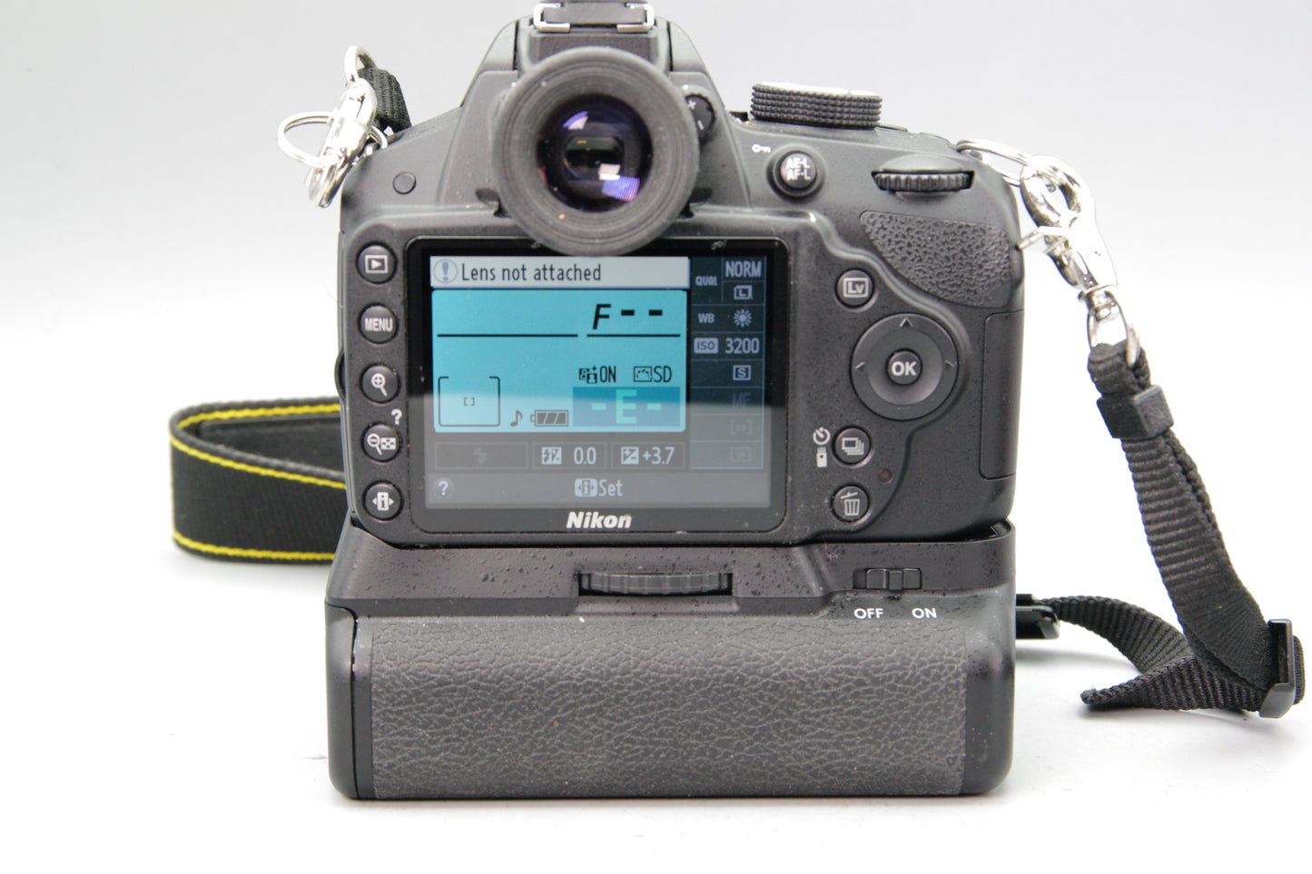 Nikon D3200 DSLR Body with Battery Grip, Batteries and Charger - S/C 1335