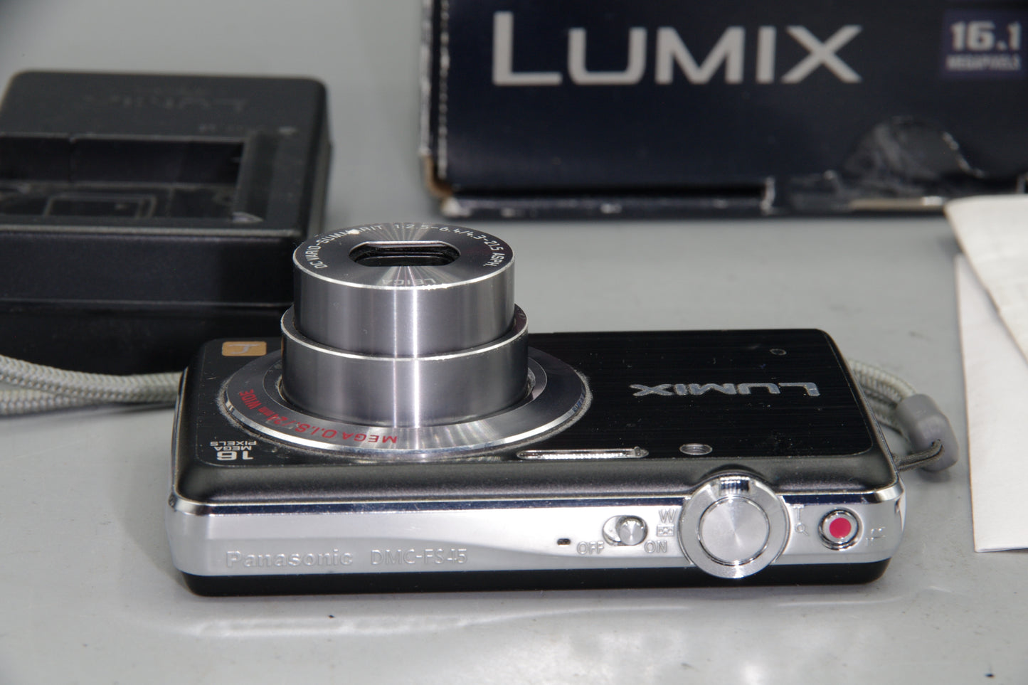 Panasonic Lumix DMC-FS45 16MP Digital Camera – Boxed, Leica Lens, Tested