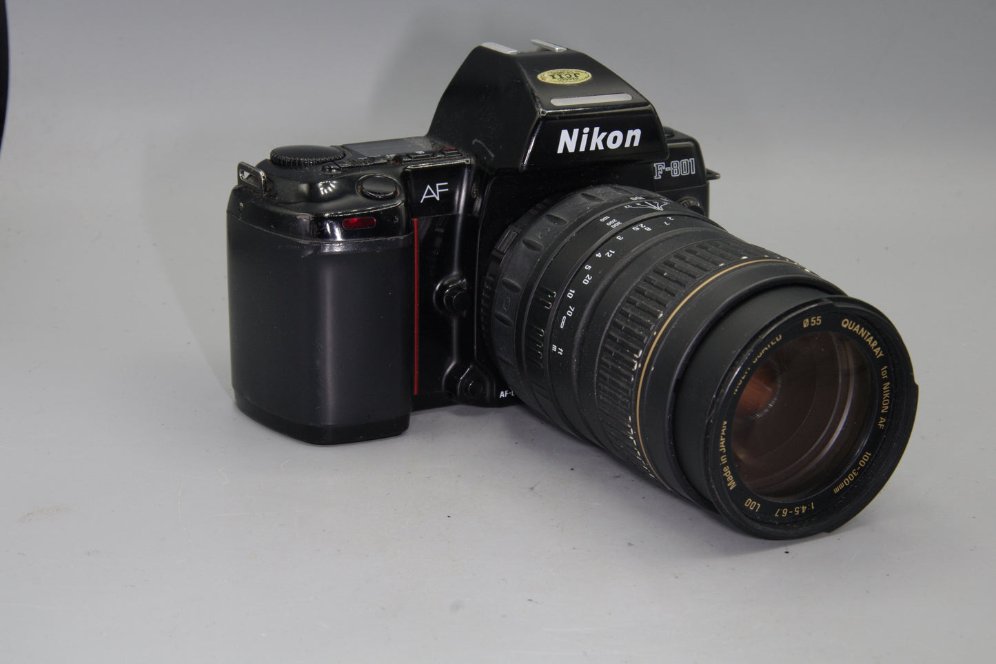 Nikon F-801 Auto Focus 35mm SLR  with 100-300mm Quantaray Lens
