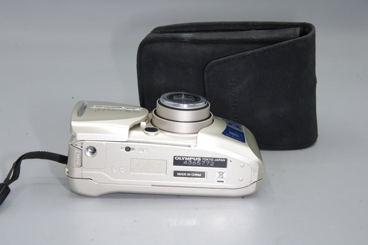 Olympus MJU III Zoom 80 35mm Film Camera with Case – Compact All Weather