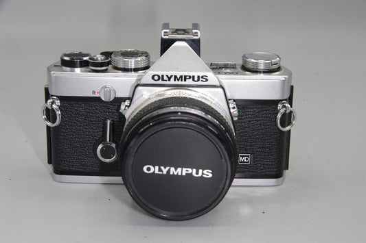 Olympus OM-1N 35mm SLR Film Camera with 50mm F/1.8 Lens – Tested