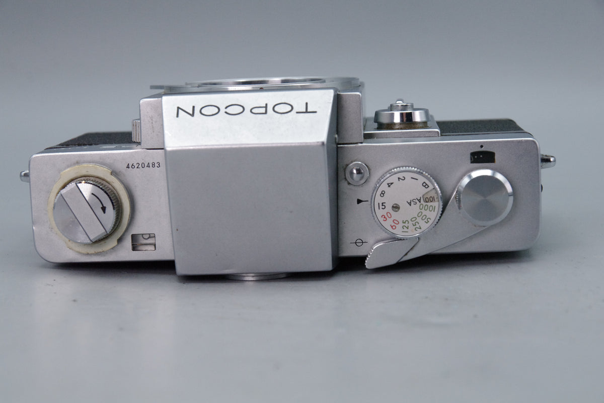 Topcon RE Super Tokyo Kogaku 35mm SLR Film Camera Body Chrome Spares Repair