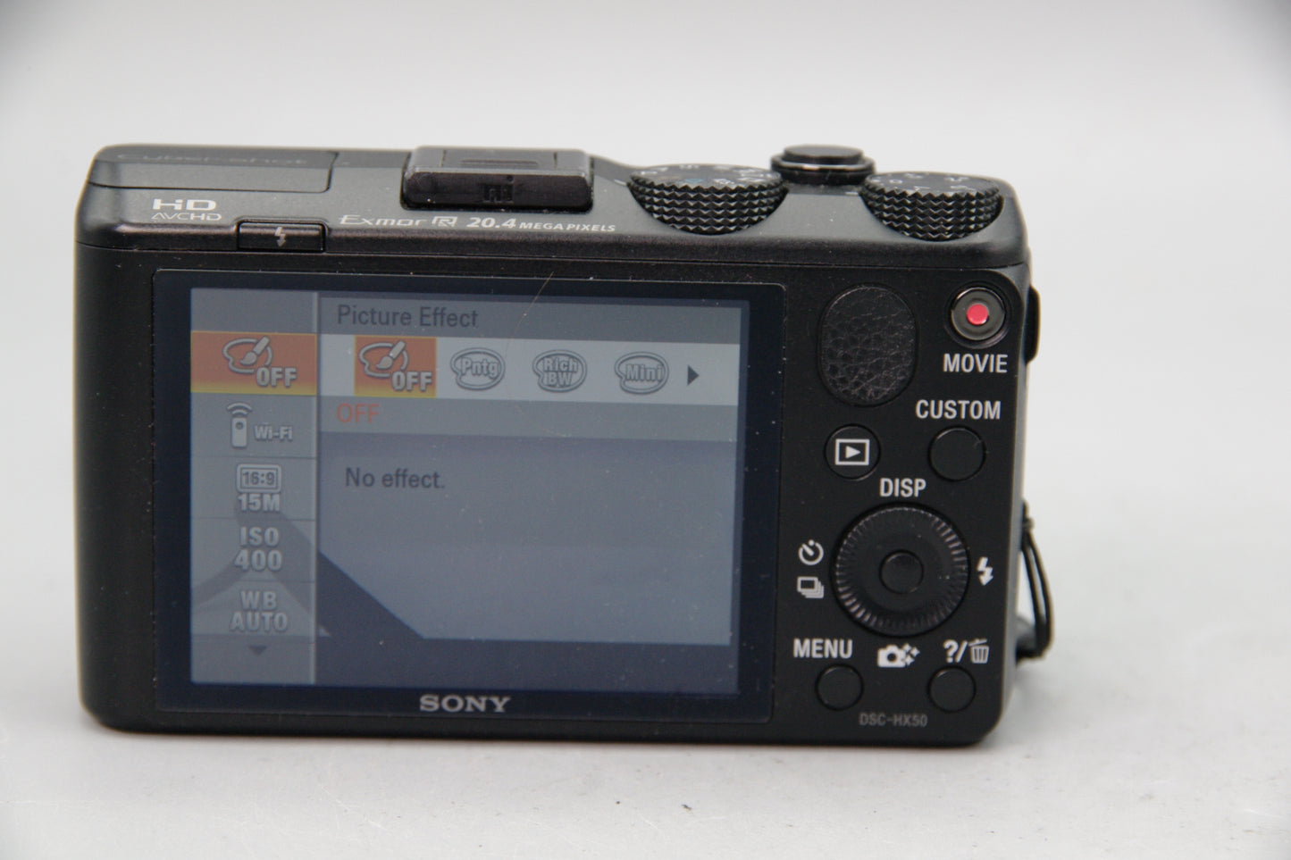 Sony Cybershot DSC-HX50 Compact Camera – 20MP 30x Zoom Wi-Fi Travel Zoom Digital