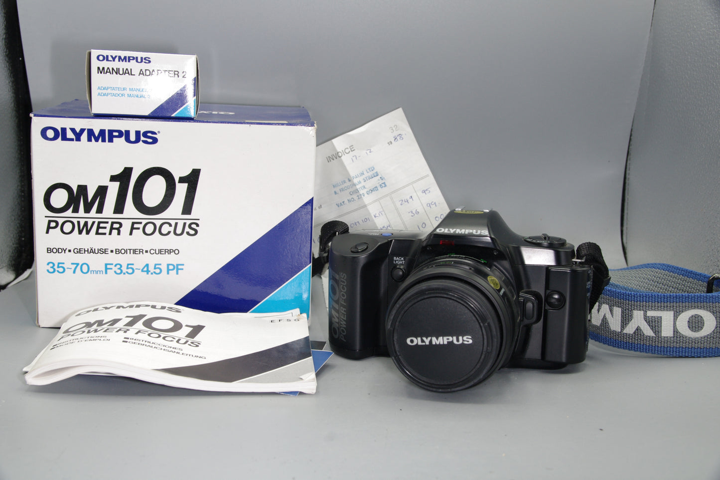 Boxed Olympus OM101 Power Focus 35mm Cameras - Excellent