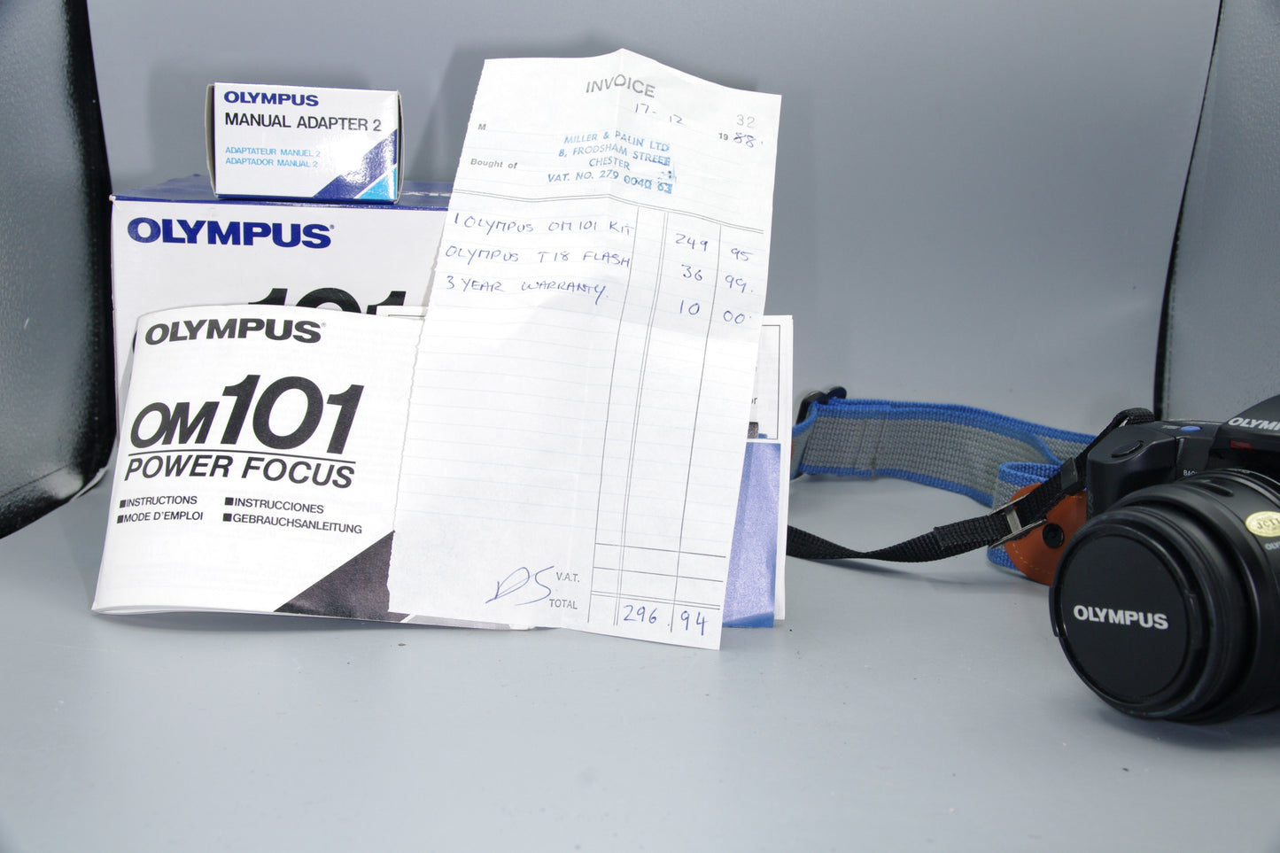 Boxed Olympus OM101 Power Focus 35mm Cameras - Excellent