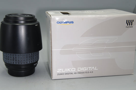 Boxed Olympus Digital 40-150mm F/3.5-4.5 ED 4/3 Mount Lens (not MFT)