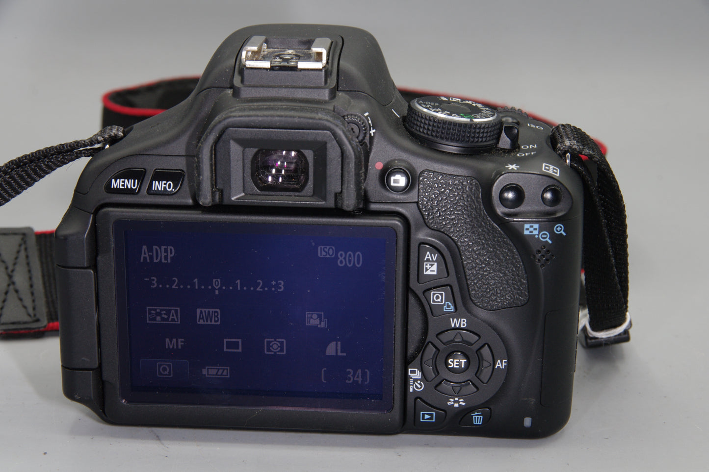 Canon EOS 600D 18MP DSLR Camera – Excellent with Battery & Cap S/C 3019