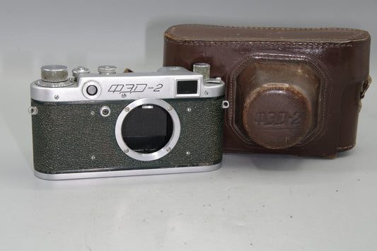 Soviet FED 2 35mm Leica Style Rangefinder with case