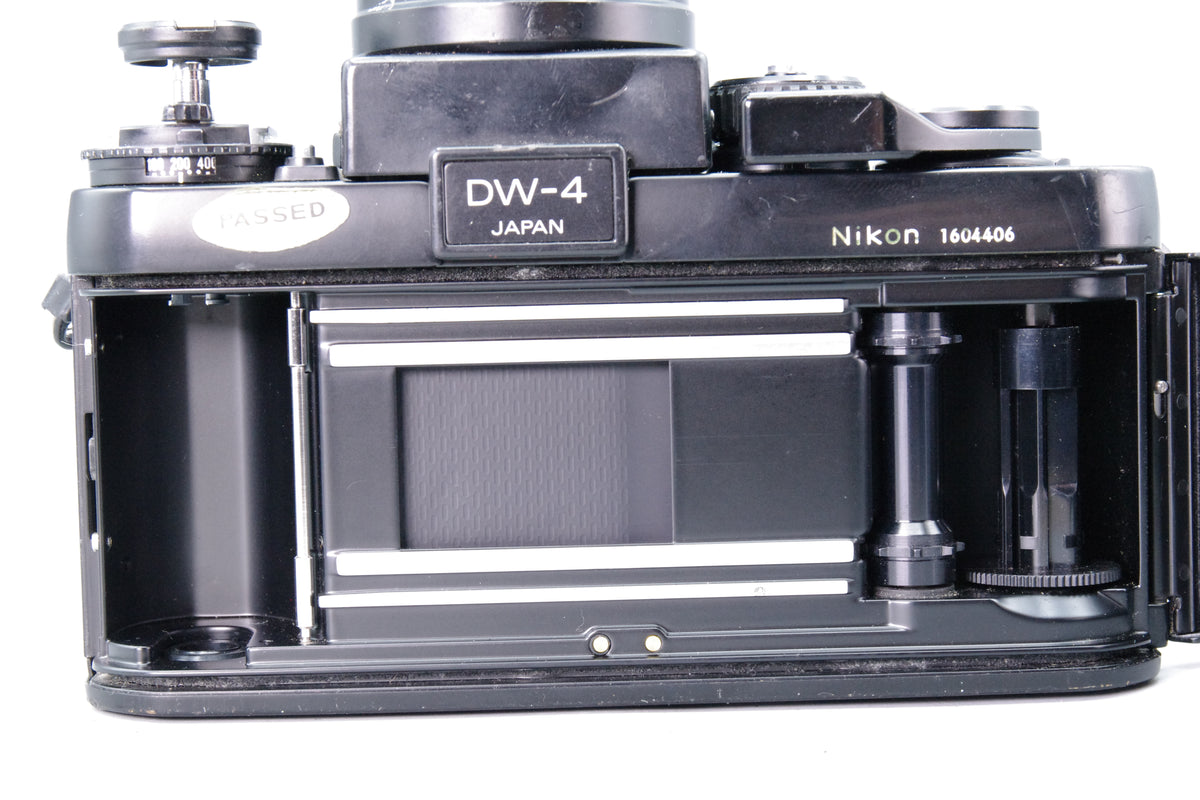 Nikon F3 35mm SLR Film Camera Body with DW-4 6x Magnifying Finder Tested