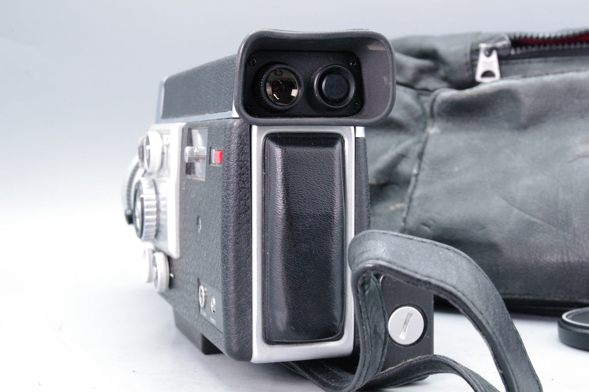 Canon Auto Zoom 814 Electronic Super 8 Movie Camera Case Cap Tested Working