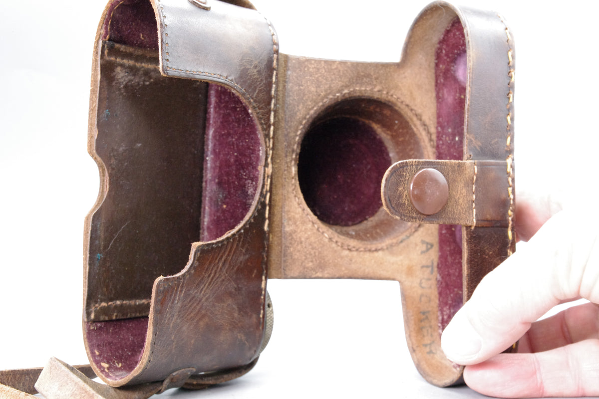 Leica III (smaller bodies) Brown Leather Camera Case – Vintage Genuine