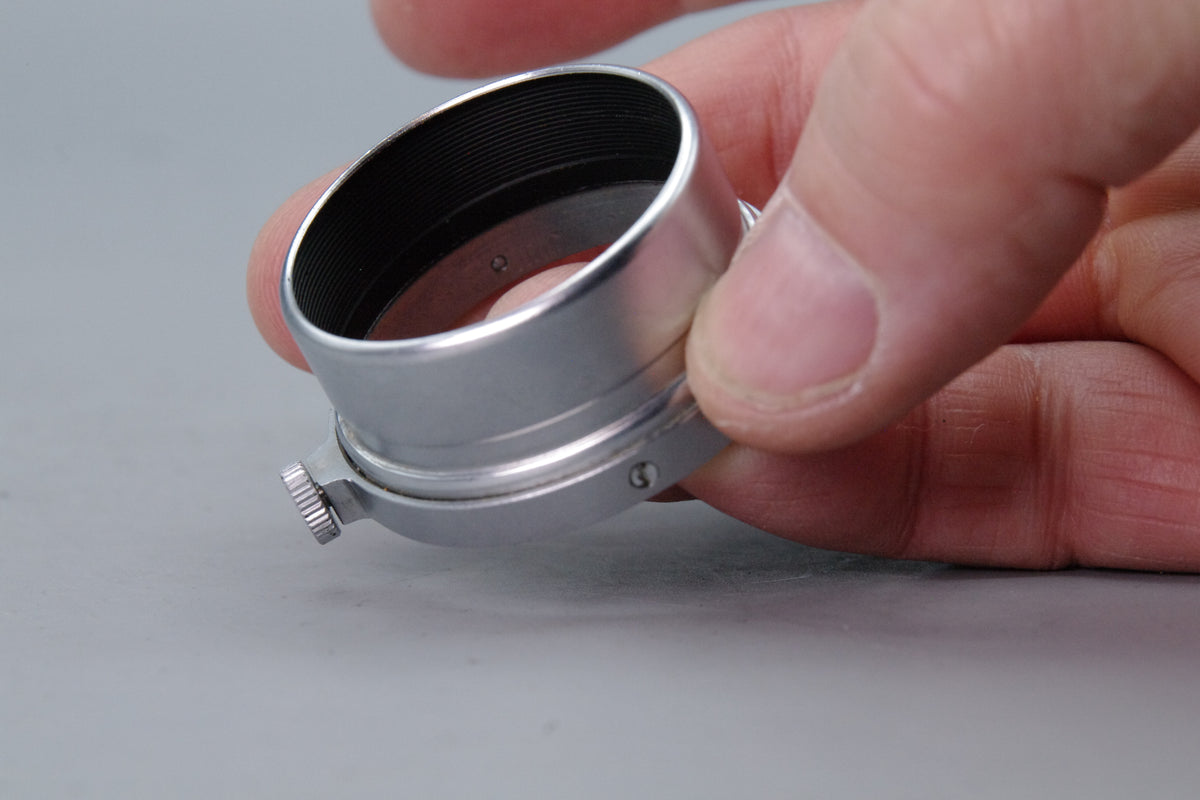Leitz Wetzlar Elmar 5cm 50mm Clamp-On Metal Lens Hood Germany