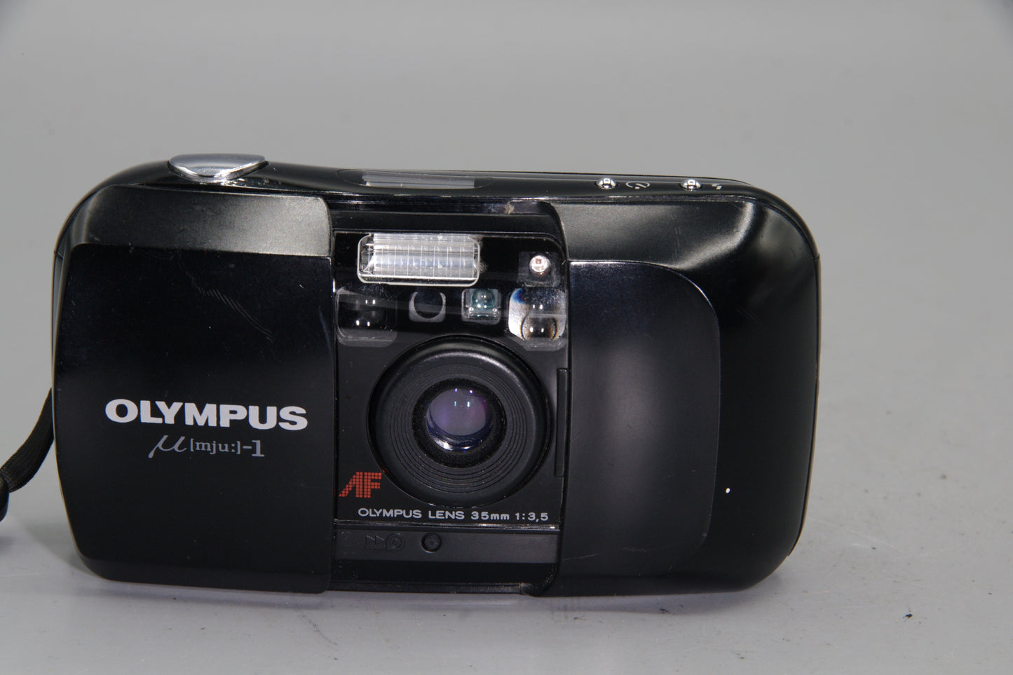 Olympus Mju I 35mm Film Camera – Compact, Weatherproof, Sharp Lens