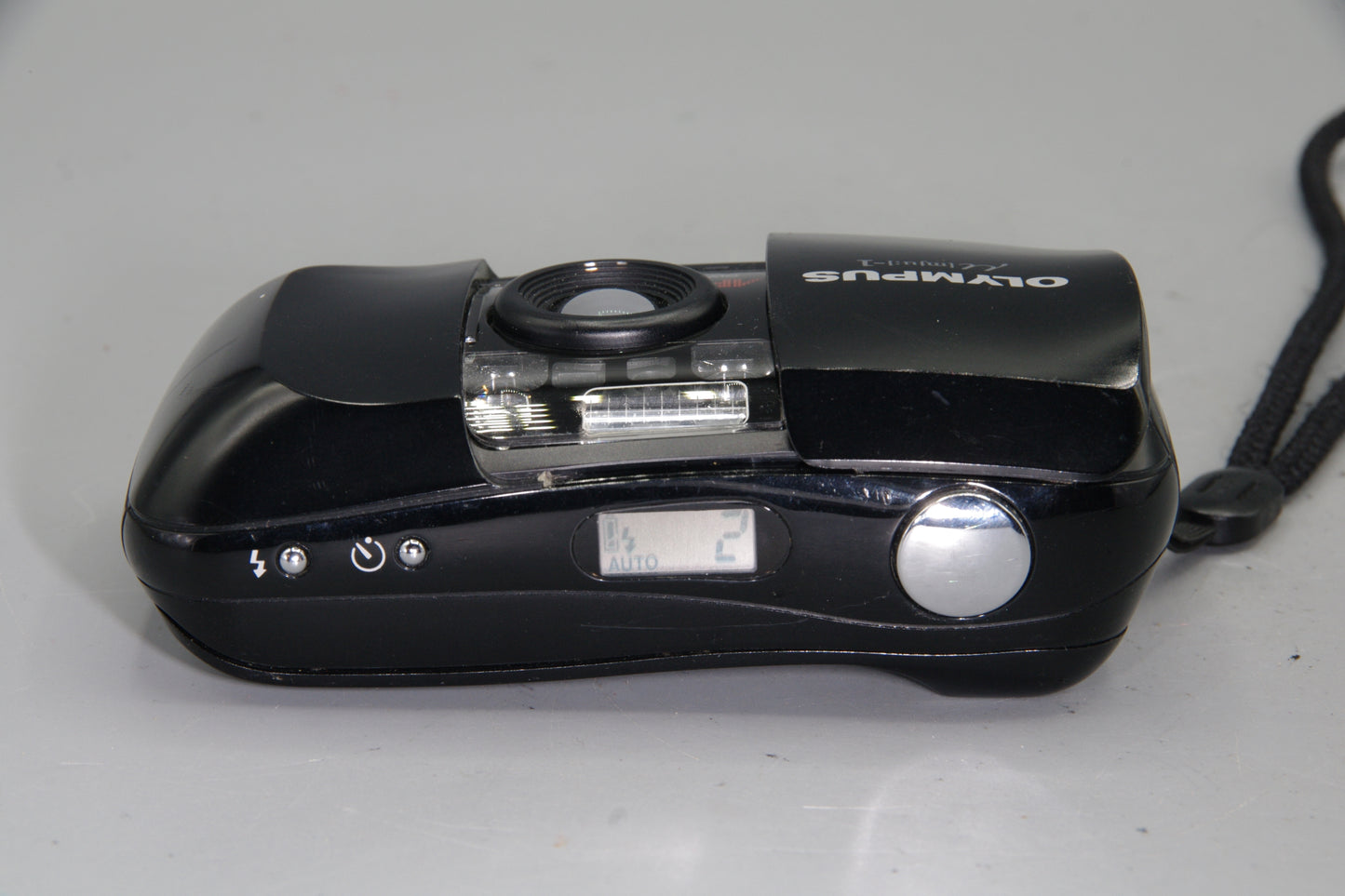 Olympus Mju I 35mm Film Camera – Compact, Weatherproof, Sharp Lens