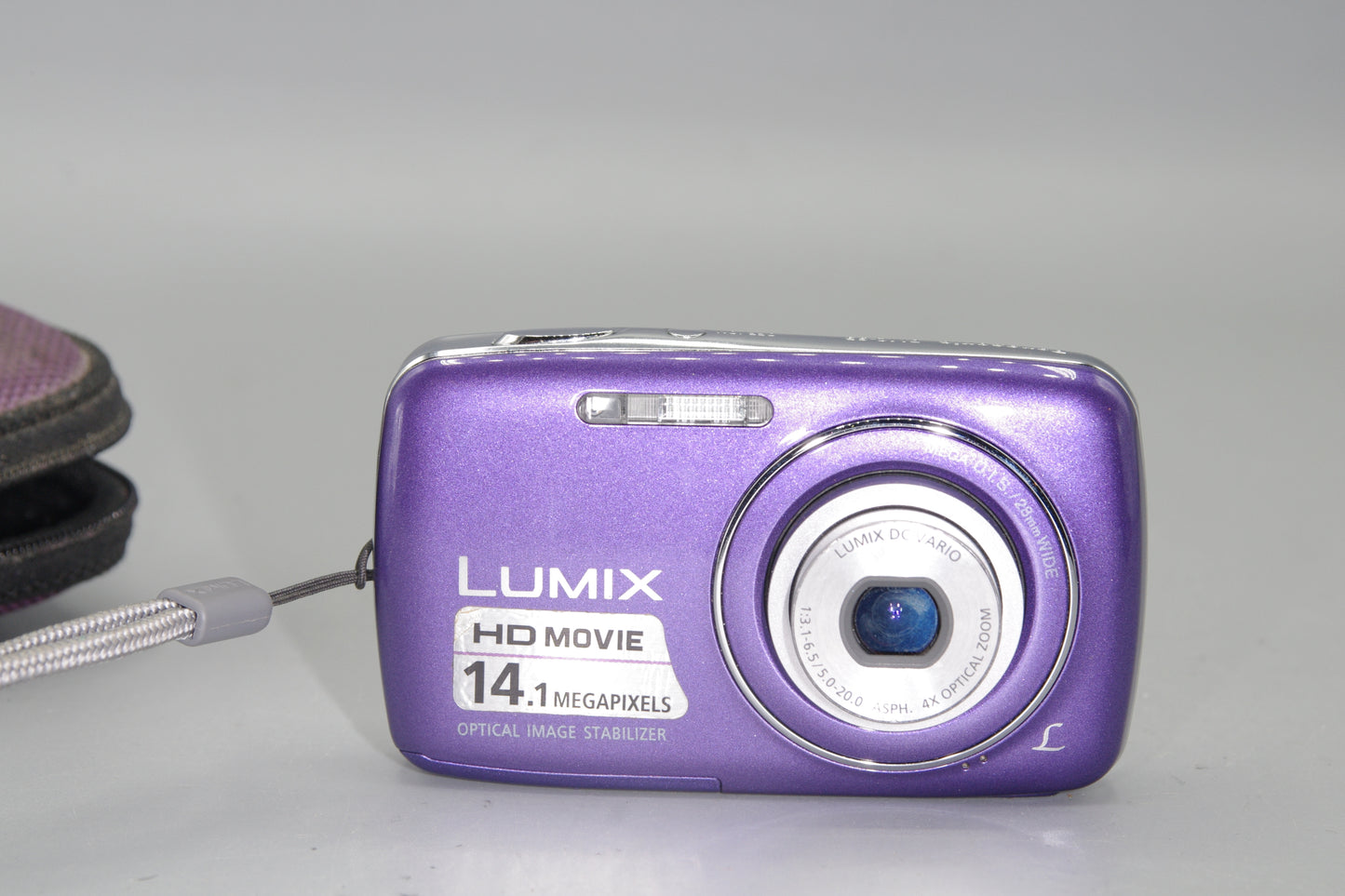 Purple Panasonic Lumix DMC-S3 14.1MP Digital Compact - Excellent
