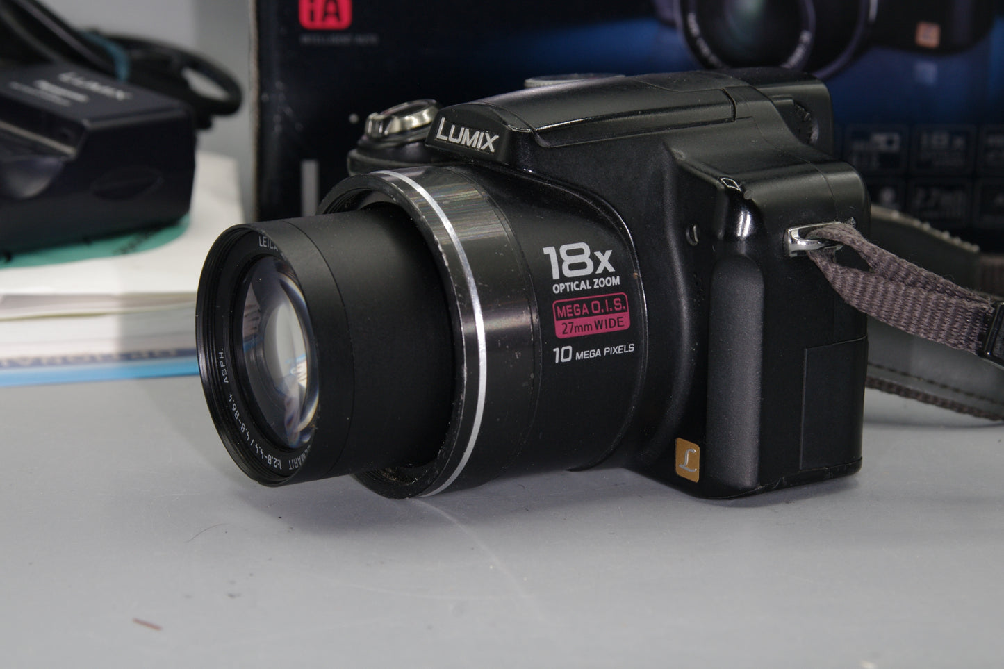 Boxed Lumix FZ28 10MP 18X Zoom Digital Bridge Camera