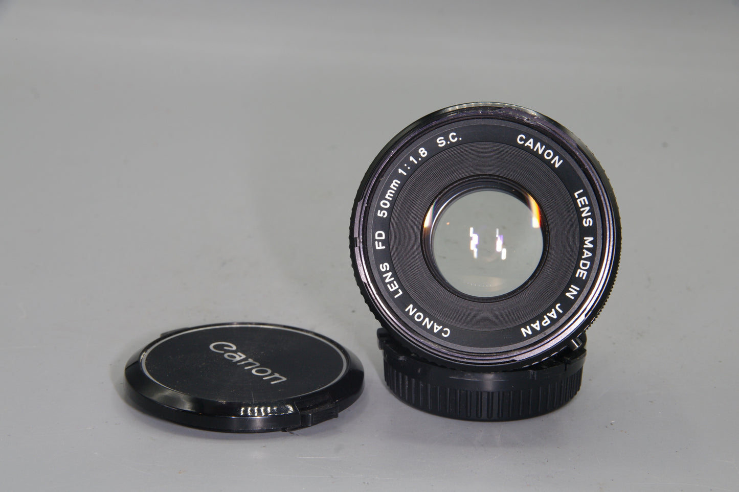 Canon FD 50mm f/1.8 S.C. Prime Lens Manual Focus with Caps – Tested VGC