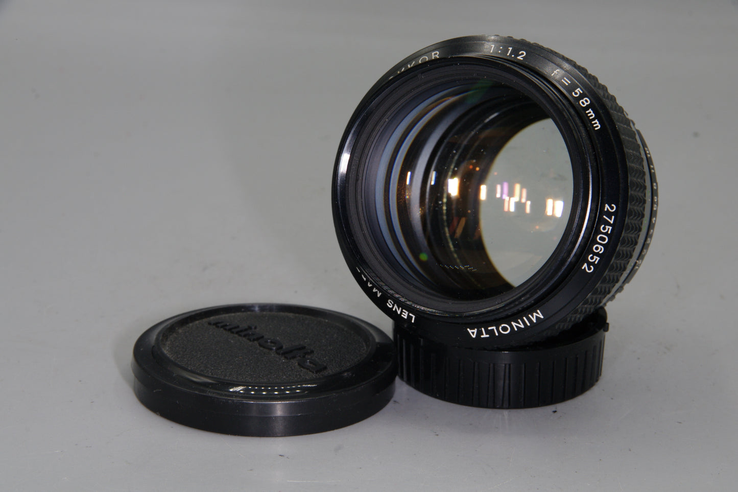 Minolta MC Rokkor-PG 58mm f/1.2 Lens - MD Mount - Ultra Fast - Excellent