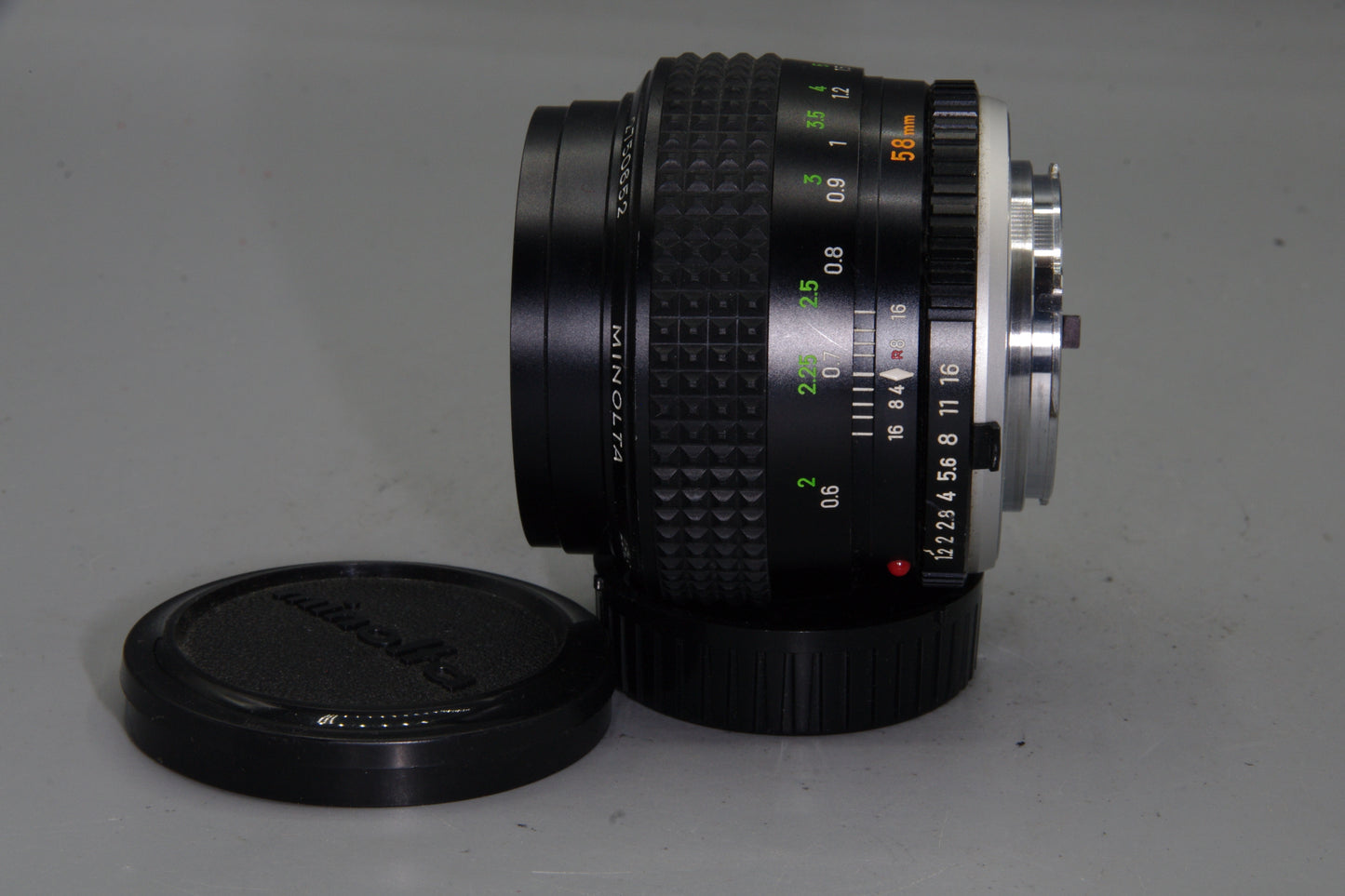 Minolta MC Rokkor-PG 58mm f/1.2 Lens - MD Mount - Ultra Fast - Excellent