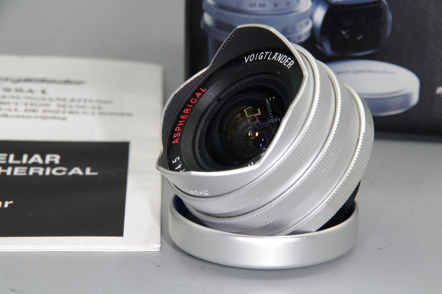 Voigtländer Heliar 15mm f/4.5 Aspherical Lens + Finder -L39 Mount - Mint