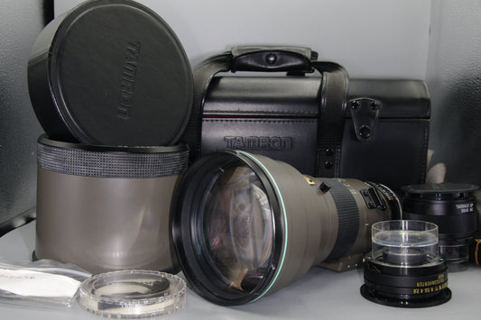 Serviced Tamron SP 300mm F/2.8 LD (IF) Lens 1.4 and 2.0 Teleconverters and case