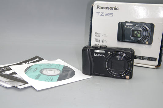 Panasonic Lumix DMC-TZ35 16.1MP 20x Zoom in Black - Excellent Boxed