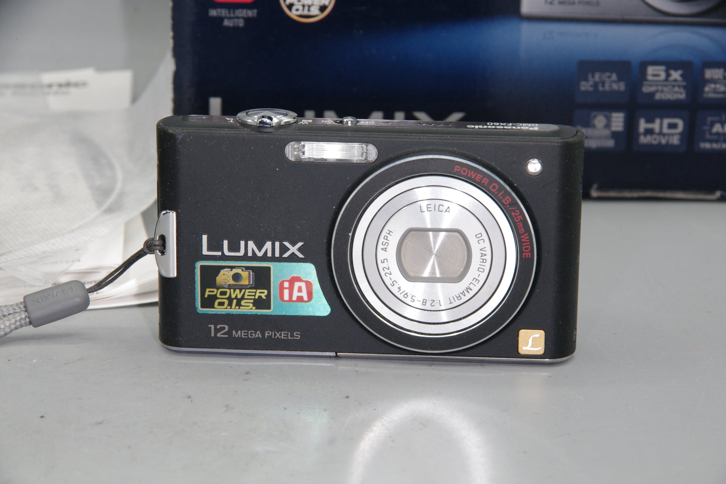 Panasonic Lumix DMC-FX60 Compact Digital Camera 12MP 5x Zoom HD Video - Boxed